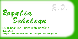 rozalia dehelean business card
